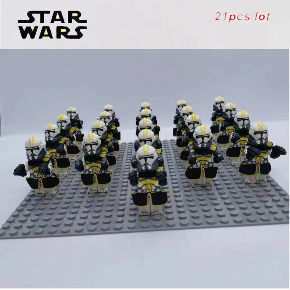 Bonxaif (13Th Commander) 21Pcs Star Wars Clone Trooper Corps Captain Commander Minifigures Fit Lego