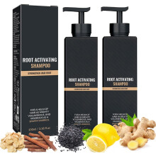 2Pcs Root Activator Shampoo,Mane Root Activator Shampoo for Man,Unisex Hair Thickening Shampoo that Repairs,Smooths & Strengthens