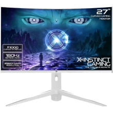 27 Inch Gaming Monitor Curved 1440p 180Hz 1ms VA G-Sync/FreeSync HDMI, Display Port Tilt Adjust VESA Built-In Speakers