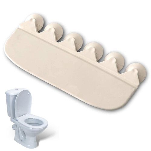 Toilet Seat Splash Guard with Suction Cup, Reusable for All