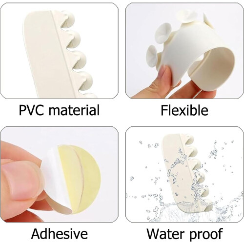 Toilet Seat Splash Guard with Suction Cup, Reusable for All 1
