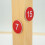 StayMax Plastic Number Tags Engraved Numbered Tags Without Hole (1-50  Red) 5