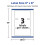 Avery Matte White Rectangle Labels with Sure Feed  3"""" x 6""""  150 Matte White Printable Labels 5