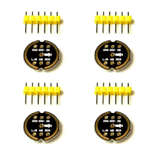 INMP441 Omnidirectional Microphone Module MEMS High Precision I2S Interface with Low Power Consumption for ESP32 (Pack of 4) Ref: 7808