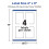Avery Matte White Rectangle Labels with Sure Feed  4"""" x 3""""  100 Matte White Printable Labels 5