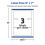 Avery Matte White Rectangle Labels with Sure Feed  3"""" x 7""""  150 Matte White Printable Labels 5