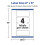 Avery Matte White Rectangle Labels with Sure Feed  2"""" x 5""""  100 Matte White Printable Labels 5
