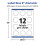 Avery mathvide runde etiketter med Sure Feed 2"""" diameter 600 mathvide printbare etiketter 5
