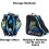 Ice Skate Storage Bag,,,, Adjustable, Blue 2