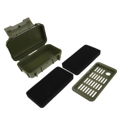 waterproof box survival storage case small waterproof housing waterproof container small protective cover olive green plastic