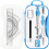 Geometry Suit, Geometry Set 10 Pieces with Compass, School Compass, Protractor, Set Square, Pencil, Eraser  Blue 5