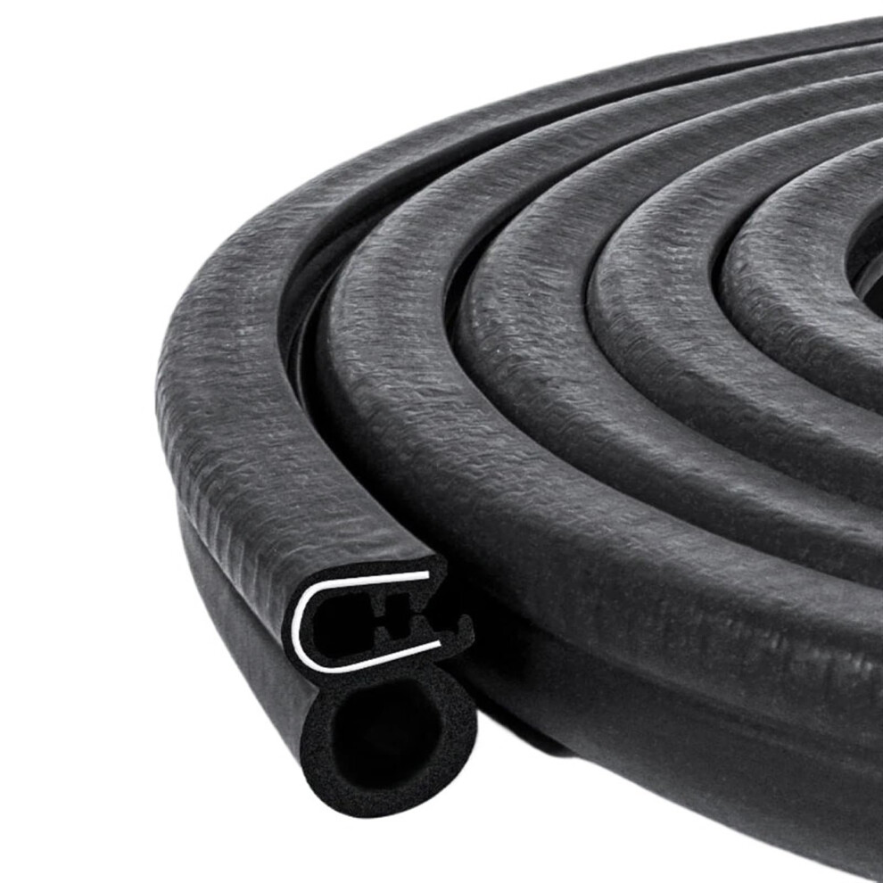 5M Rubber Edge Protection Sealing Strip Universal Soundproof Sealing Strip Car Door Anticollision Waterproof Sealing Parts (2M) 6276012972077