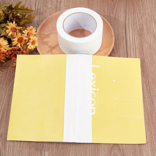 Bookbinding Repair Tape White Fabric Tape SelfAdhesive Safe Cloth Library 2