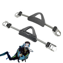 Scuba Diving Fin Spring Heel Strap Stainless Steel Adjustable Buckle Quick Release