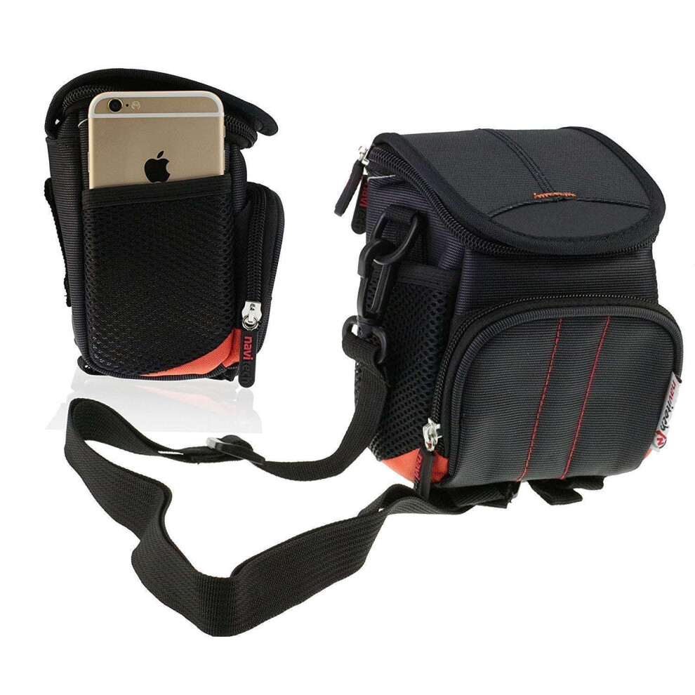 Navitech Black Camera Shoulder Bag Compatible with Kodak PIXPRO Astro-image-OPC-PFMT5QZ-NEW
