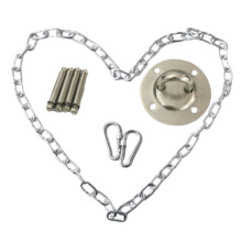 1 Set Hanging Chair Accessories Chain Swing Hammock Hook Hanging Seat Accessories Silver
