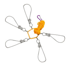 Nylon buckle with press studs Fishing accessories for outdoor area Random colors Keeps fish alive and fresh for fishing adventures