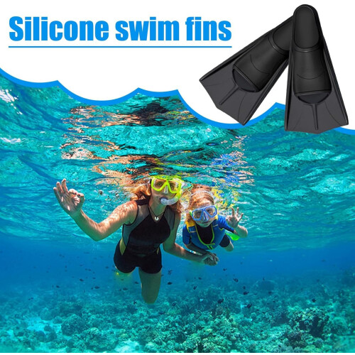 Floating F Diving Tool Silicone Swimming F Medium/Large Black/White 2