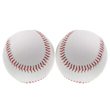 Unmarked Baseball Standard Size 9 Inch Soft Practice Autographs League Competition Ball 2 Pieces Soft Baseball