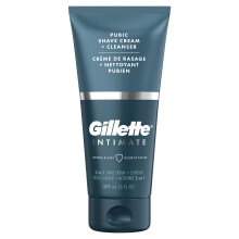 Gillette Intimate 2 in 1 Intimrasiercreme + Reiniger, sanfte Formel, für Schamhaare & Haut, mit Aloe, ohne Parabene (177 ml)