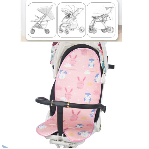 Baby Stroller Cool Pad Ice Cooler Mat Pink Breathable 2