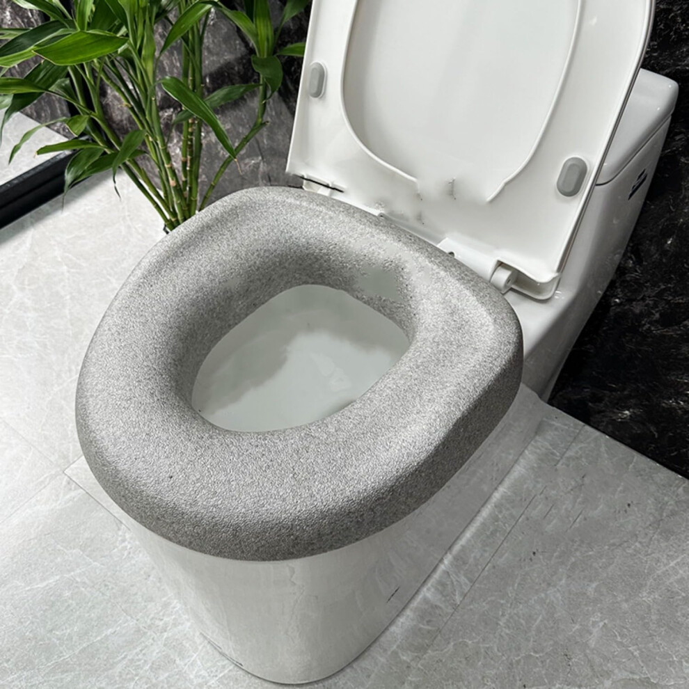 Toilet Seat Cushion (Soft Padded Foam) Memory Foam Padded Toilet Seat for Seniors Raised Toilet Seat Cushion Cover
