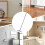 Mop  Mop, Rotating Small Flat Automatic Cloth  Push Pull Handle Flat, Dust Mop Wall Mounted Mop Holder Handle Flat for Bathroom Kitchen 5