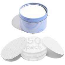 AOA Studio 50-Count Compressed Facial Sponges 100% Natural Cosmetic Spa Sponges for Facial Cleansing Exfoliating Mask Remove for Makeup Dead S