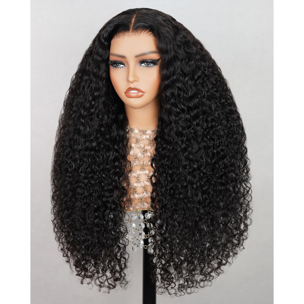 Megalook Hair 12A Glueless Parrucche Capelli Umani Pre-Pizzicate Pre-Tagliate 6X5 Hd Chiusura Parrucche Capelli Umani Nuova Parrucca Ondulata Ric-image