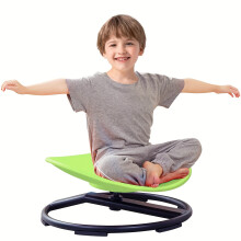 (Green) Sensory Rotating Chair, Autistic Kids 3 Sensory Swivel Spinning Chair | Coordinate The Balanced Development Of The Left And Right Brain