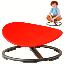(Red) Sensory Rotating Chair, Autistic Kids 3 Sensory Swivel Spinning Chair | Coordinate The Balanced Development Of The Left And Right Brain
