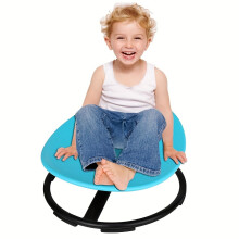 (Blue) Sensory Rotating Chair, Autistic Kids 3 Sensory Swivel Spinning Chair | Coordinate The Balanced Development Of The Left And Right Brain