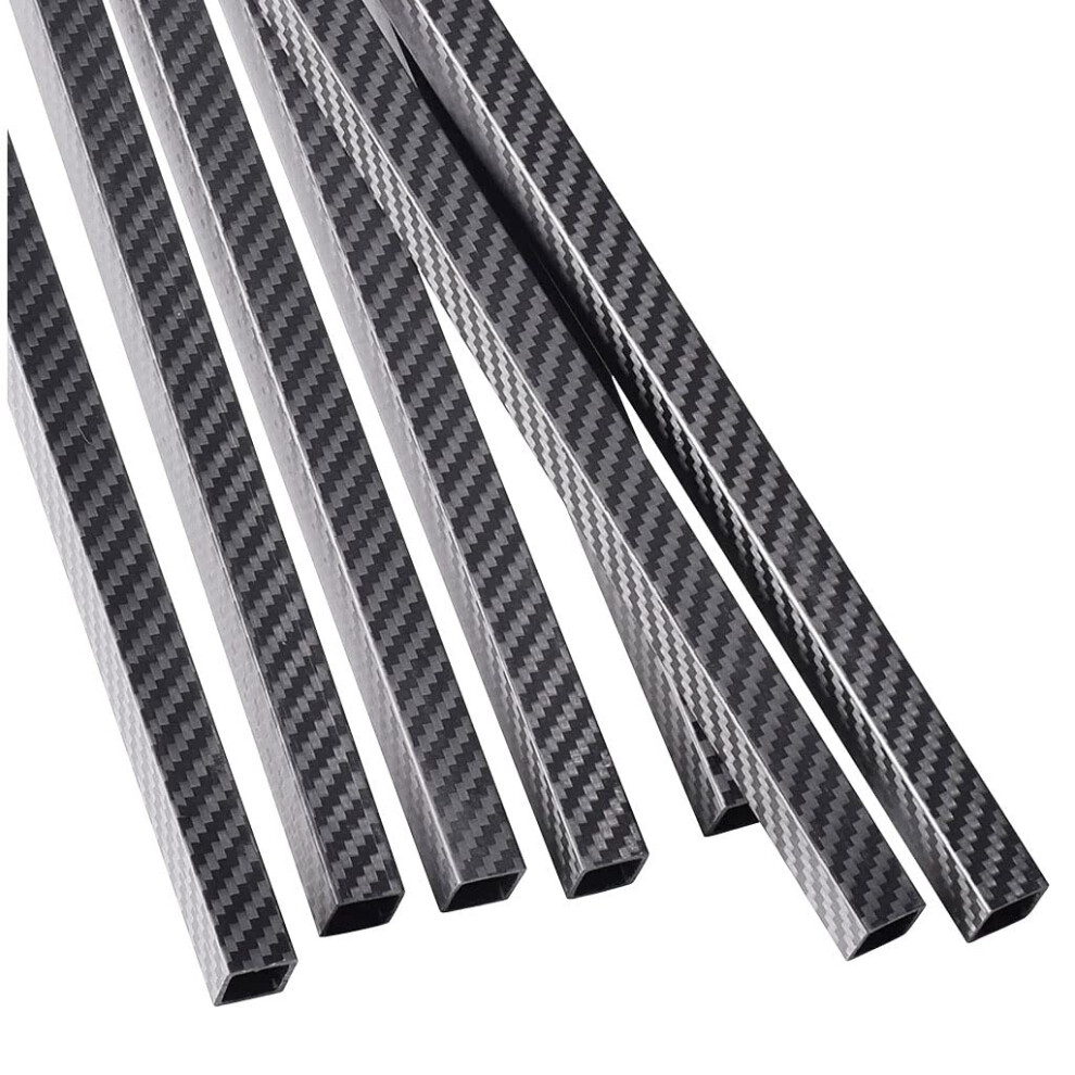 Carbon Fibre Pipe, 500Mm 2535Mm 3K Carbon Fibre Square Tube, Twill Matte 6276012977140