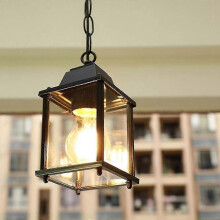 Industrial Pendant Light Vintage Pendant Light Fixture E27, Black, Waterproof Outdoor Chandelier,out