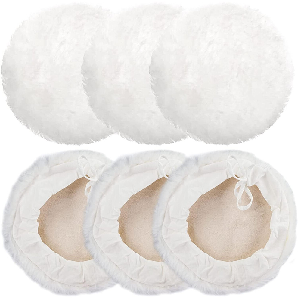 Polishing Pads, Buffing Lambsfaux Wool Attachment For Car, Furniture, Glass 6276012978345