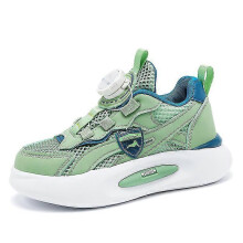 (31,Green)Kids Running Shoes Lightweight Breathable Walking Shoes Athletic Fashion Sneakers 3E1722
