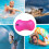 Swimmer dry bag, Float for Safe Swim Training  Light high visibility Pink 3