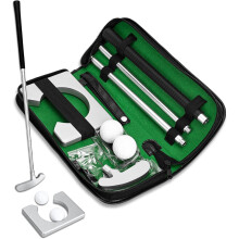 Golf Putter Set, Golf Office Set with Putter Indoor Practice Racket Putter Kit Set with Balls and Bag Mini Golf Set for Indoor Putting Green