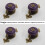 Kelier Retro Ceramic Cabinet Knobs [4 Pack] Vintage Antique Drawer Knobs with Bronze Backplate Cabinet Pull Handles for Kitchen/Dresser Drawer/Cupb 5