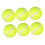 Pack of 6 Normal Tennis Balls, High Elasticity, Yellow 1