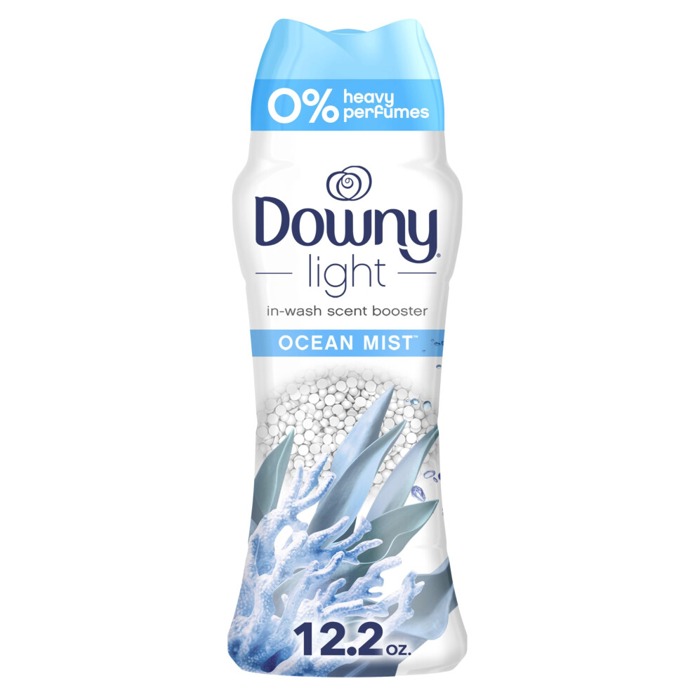 Downy Laundry Scent Booster Beads For Washer Ocean Mist 12.2 Oz With No Heavy Perfumes Light