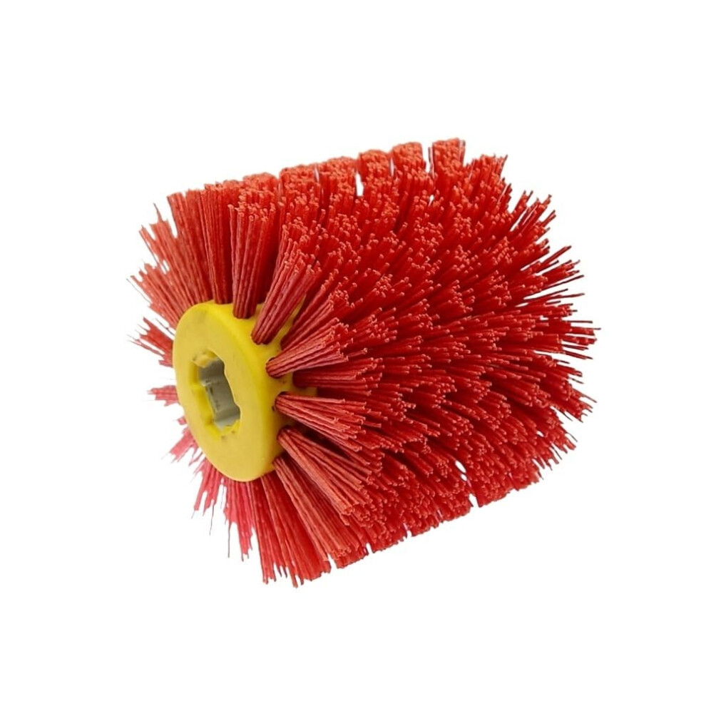 Red Grinding Wire Drum Brushes Deburring Polishing Wheel Uso (P240) 6276012980751