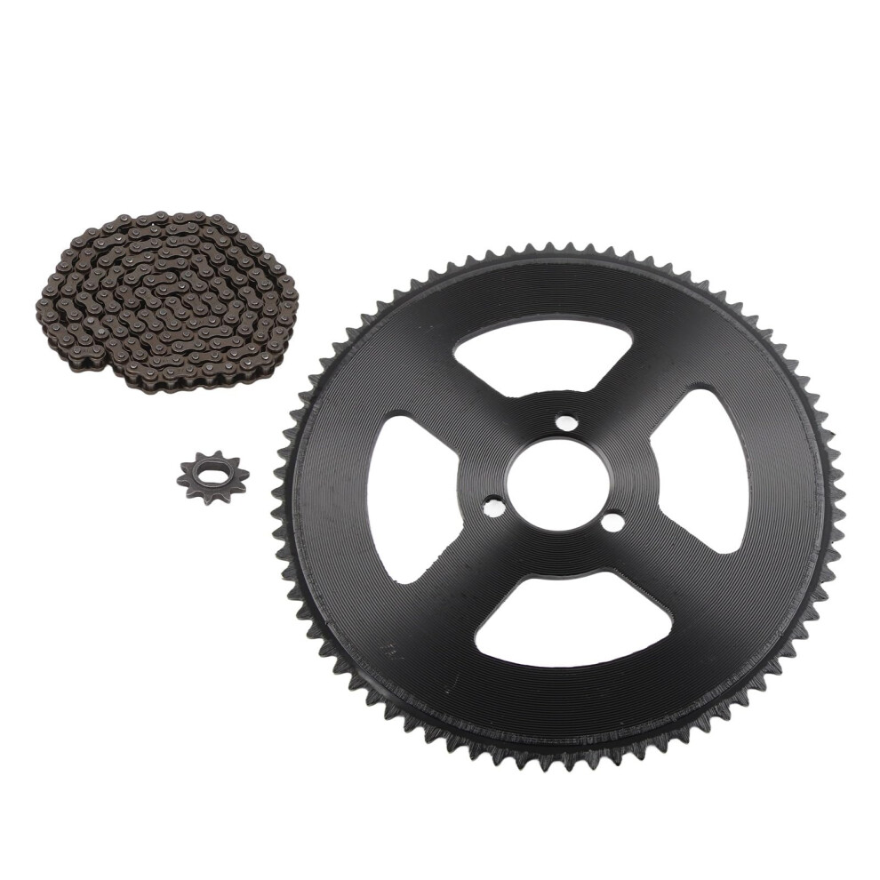 Chain And Sprocket Kit, 80T 25H 34Mm 3 Hole Sprocket 10T H Hole Sprocket 146 Link Chain 6493810179617