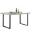 (1*grey table only) Grey dining table and chairs set PU chairs 4