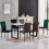(1*grey table only) Grey dining table and chairs set PU chairs 7