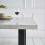(1*white table only) Grey dining table and chairs set PU chairs 4