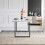 (1*white table only) Grey dining table and chairs set PU chairs 7