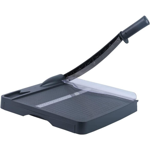Stackable paper cutter guillotineA4 cutting machine with devices and drawer storage, 12inch cutting length, 16sheet capacity
