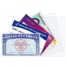LIEMAND 6 pachete de mneci de protec?ie pentru carduri de securitate sociala/noua mneca de protec?ie pentru cardul Medicare/suport card de cred