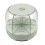6 Grid Rice Storage Container Large Capacity BPA Free Transparent -360 Degree 1